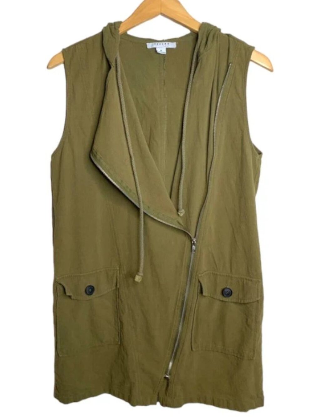Green Favlux Long Moto Vest